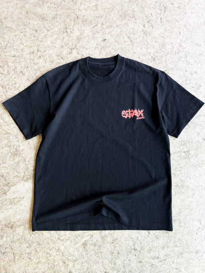 Flame Script Tee Red