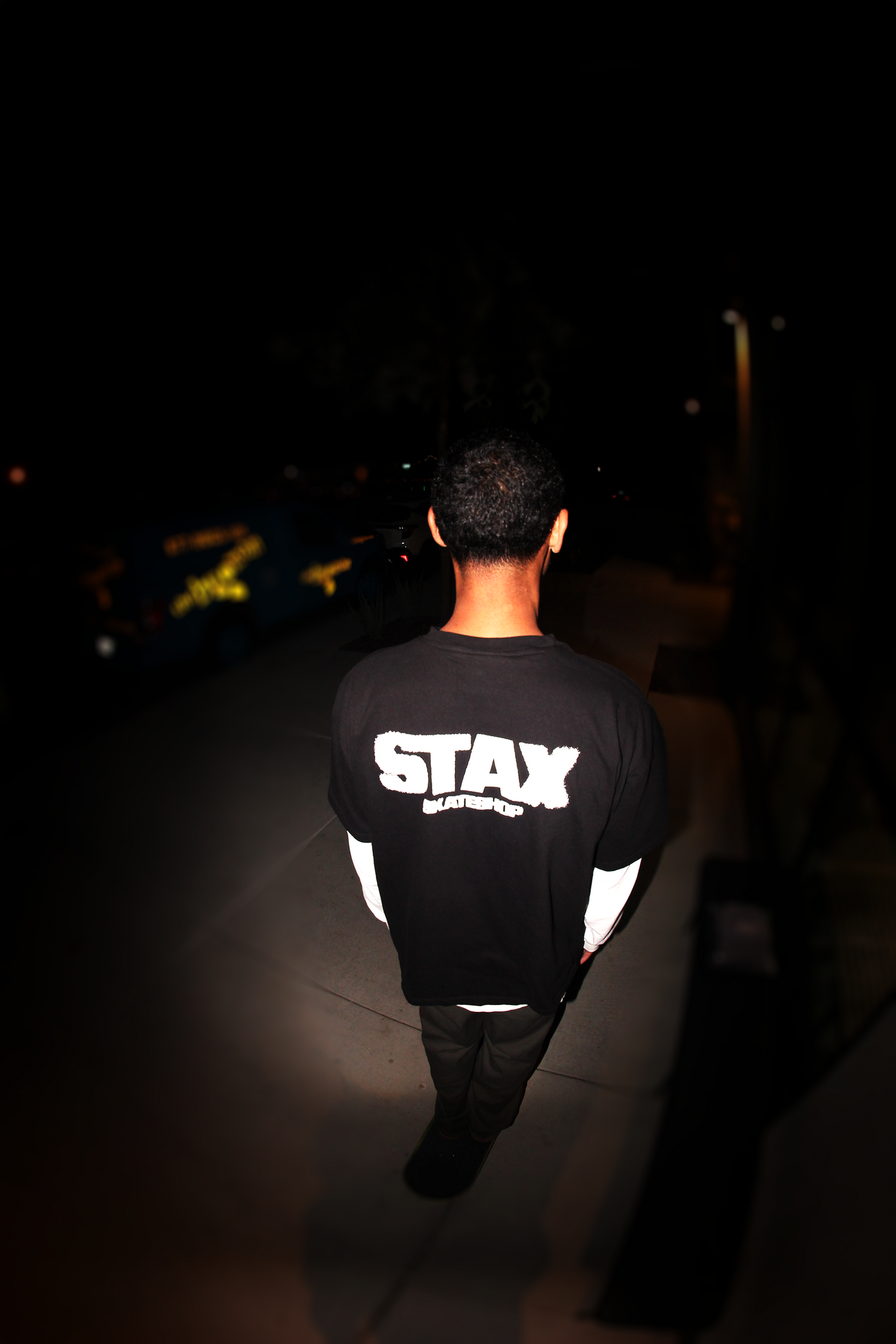 Blur Tee Spray Logo Black